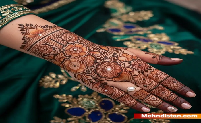 royal royal front hand mehndi design